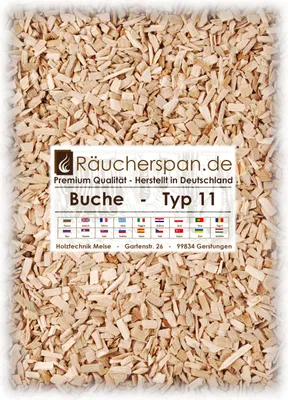 Produktbild von Räucherraspel von räucherspan.de - jetzt auch bei Kaufland - für Rauch-/Kaltrauchgenerator - Buche Typ 11, 5kg