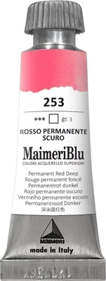 Zdjęcie produktu dla Maimeri Blu Farba akwarelowa Permanent Red Deep 253 12 ml 1 szt.