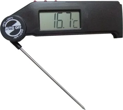 Produktbild von Combisteel Taschenthermometer mit einklappbarer Sonde bis 300°C messbar