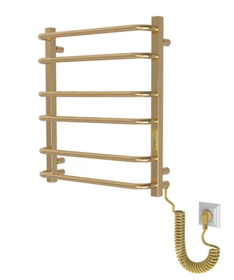 Zdjęcie produktu dla ELNA Standard Lux 6 Grzejnik łazienkowy elektryczny 105W 61x53 cm złoty