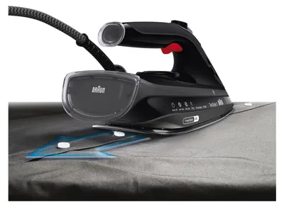 Produktbild von Braun TexStyle 5 SI 5088 BK, Trocken- & Dampfbügeleisen, EloxalPlus soleplate, 2 m, 220 g/min, Schwarz, 50 g/min
