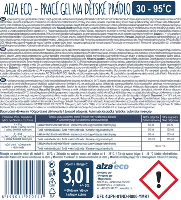Produktbild von AlzaEco Waschgel für Kinderwäsche 3 l (60 Wäschen)