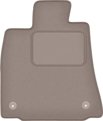 Produktbild von Fahrerfußmatte Velours beige passend für Lexus IS III (2013-, Limousine) – mit Befestigungen – passgenau