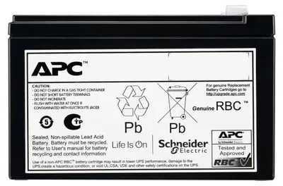 Zdjęcie produktu dla APC APCRBCV205, 72 V, 9 Ah, 1 szt., Czarny, 15 kg, 150,9 mm