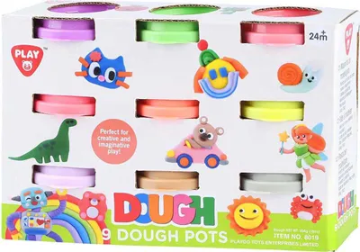 Obrázok produktu pre Súprava na vyfarbovanie Playgo 9 neónových farieb - 9x56g