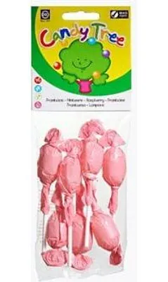 LIZAKI OKRĄGŁE O SMAKU MALINOWYM BEZGLUTENOWE BIO (7 x 10 g) 70 g - CANDY TREE