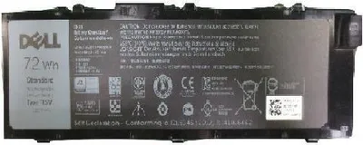 Immagine prodotto di Batteria primaria Dell - Batteria per computer portatile - Ioni di litio - 6 celle - 72 Wh - per Precision 7510, 7520, 7710, 7720 (451-B
