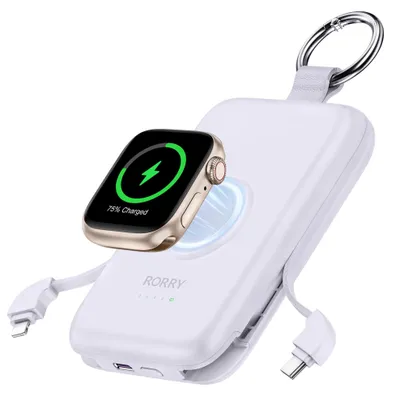 Immagine prodotto di Power bank RORRY CharmGo da 10000mAh, 20W, con cavo integrato