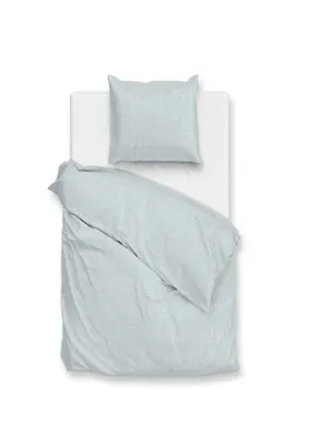 Produktbild von ZO!Home Flanella di Lino Bettwäsche 135 Mint Green Bettwäsche 1 x Bettbezug 135x200 + 1 x Kopfkissenbezug 80x80 Mint-Green Uni grün