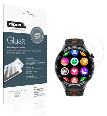 Produktbild von 2x Schutzfolie für LIMIGE EF25 - Anti-Shock 9H Folie dipos Glass Kunststoffglas