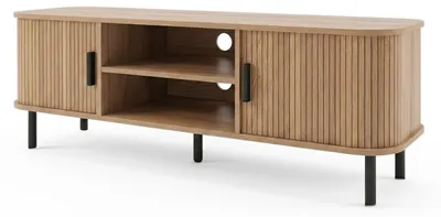 Zdjęcie produktu dla Szafka rtv ryflowana SCAVA, 140 x 40 x 46 cm