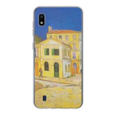 Produktbild von MuchoWow® Handyhülle Schutzhülle Hülle für Samsung Galaxy A10 Das gelbe Haus - Vincent van Gogh Silikon Softcase Handy Hülle - Schutzhülle