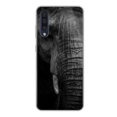Produktbild von MuchoWow® Handyhülle Schutzhülle Hülle für Samsung Galaxy A50 Elefant - Tier - Porträt Silikon Softcase Handy Hülle - Mobiltelefonhülle