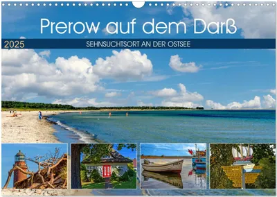 Produktbild von Prerow auf dem Darß - Sehnsuchtsort an der Ostsee (Wandkalender 2025 DIN A3 quer), CALVENDO Monatskalender