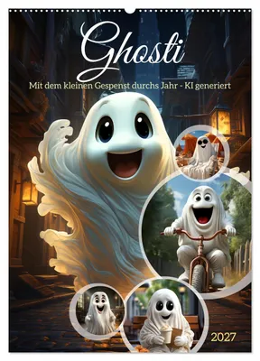 Produktbild von Ghosti (Wandkalender 2027 DIN A2 hoch), CALVENDO Monatskalender