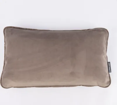 Produktbild von SCHÖNER LEBEN. Samtkissen mit Keder taupe 30x50cm