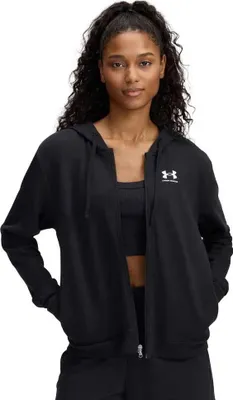 Produktbild von Under Armour Rival Terry Reißverschlusspullover Schwarz M Damen Schwarz M