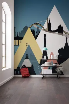 Obrázek produktu pro Komar netkaná fototapeta "Památky" - velikost: 300 x 280 cm (šířka x výška) - 6 panelů