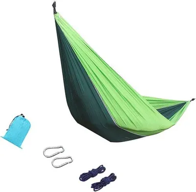 Produktbild von Famanu Hängematte ultraleicht - schnelltrocknendes Parachute-Nylon, 270 x 140 cm, belastbar bis 300 kg