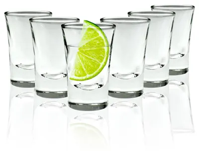 Zdjęcie produktu dla Zestaw 6 wytrzymałych szklanek do shotów, pojemność 25 ml