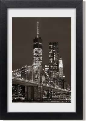 Produktbild von Bild 20x30 MDF-Rahmen, Wandkunst Manhattan New York