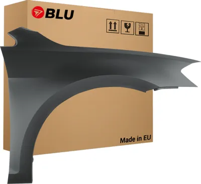 Immagine prodotto di BLU Parafango compatibile con VW Volkswagen Golf VII 7 LIFT LR7H Destra Grau IndiumGrau | 2017- | Anteriore | Verniciato | Pronto per il montaggio | Acciaio