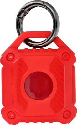 Immagine prodotto di Custodia protettiva idro con moschettone compatibile con Apple AirTag Red
