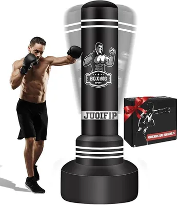 Zdjęcie produktu dla UOIFIP Wolnostojący nadmuchiwany worek bokserski z podstawą 180 cm (70'')