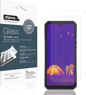 Immagine prodotto di 2x Pellicola Protettiva per Oukitel WP55 Ultra Outdoor Protezione opaco Vetro Flessibile 9H dipos