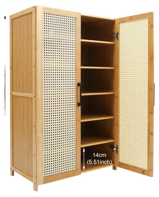 Immagine prodotto di Scarpiera, organizer a 6 ripiani, design salvaspazio, color legno