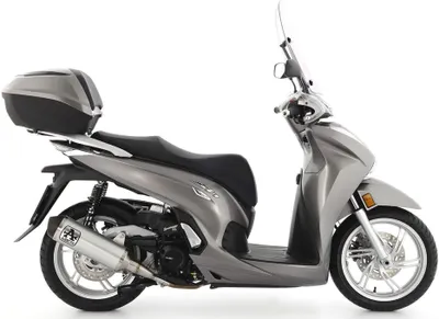 Zdjęcie produktu dla Wydech ARROW URBAN do Honda Forza 350 / SH350 2021-, aluminiowy czarny z czarną końcówką ze stali nierdzewnej