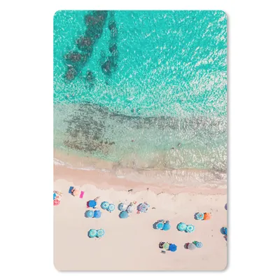 Produktbild von MuchoWow® Mauspad Mousepad Meer - Strand - Sommer - Sonnenschirme - Blau 18x27 cm - Mousepads - Maus Mat - Pad - Mausunterlage