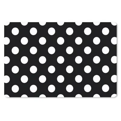 Produktbild von MuchoWow® Mauspad Mousepad Polka dots - Muster - Schwarz und Weiß 27x18 cm - Mousepads - Maus Mat - Pad - Mausunterlage - Büroartikel - Desk Matten