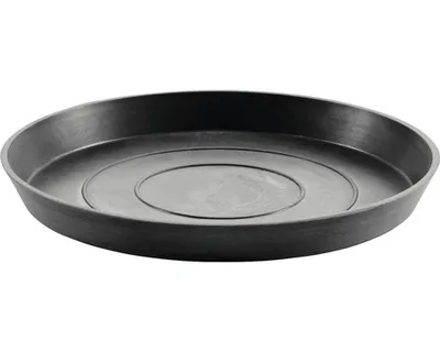 Produktbild von Ecopots Saucer Round, Pflanzenwagen, Kunststoff, Anthrazit, Drinnen, Matte, 210 mm