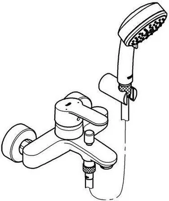 Produktbild von GROHE Eurostyle Cosmopolitan, Wand, Chrom, Keramik, 4,6 cm