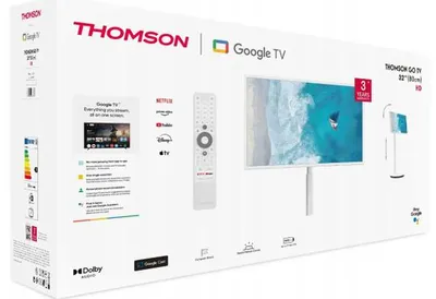 Image de Thomson 32HG4M45, 81,3 cm (32"), 1366 x 768 pixels, LED, Smart TV, Wi-Fi, blanc
