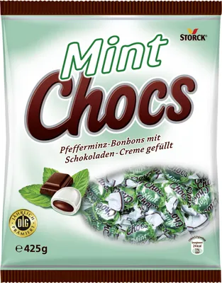 Produktbild von Storck Mint Choc Pfefferminz Bonbons mit Schokoladen Creme 425g