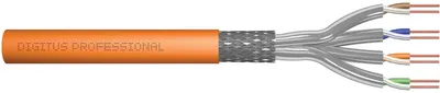 Produktbild von Digitus CAT 7 S/FTP Datenkabel - Verlegekabel, 500 m, Simplex, Dca-s2, d1, a1, 500 m, Cat7, S/FTP (S-STP), Orange