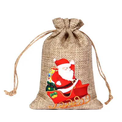 Produktbild von 5pcs Candy Bag Draw -Knorder -Cartoon Print Resistant Azabu Weihnachtsgeschenkverpackungstaschen für Weihnachten-K