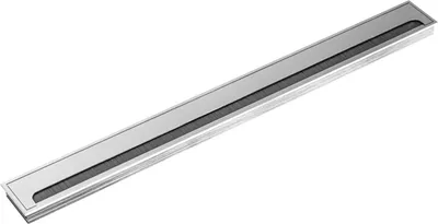 Produktbild von ONPIRA® Premium Kabeldurchführung Alu Schreibtisch Kabeldurchlass Kabel Auslass Edelstahl-Optik / 80x800mm