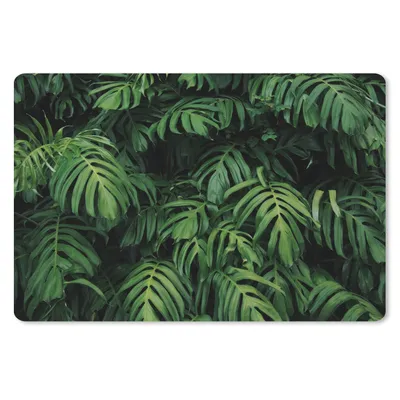 Produktbild von MuchoWow® Schreibtischunterlage Blätter - Monstera - Abstrakt - Mädchen - Kinder - Jungen 60x40 cm - XXL Mauspad - Großes Mauspad