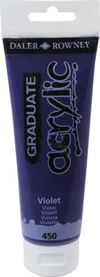 Produktbild von Daler Rowney Graduate Acrylfarbe, 120 ml, Violett