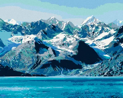 Produktbild von Zuty - Malen nach Zahlen - GLACIER BAY NATIONAL PARK, 40x50 cm, ohne Keilrahmen
