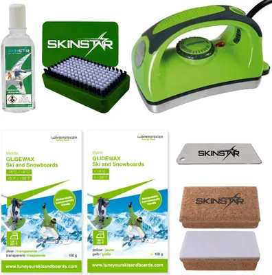 Image de Wintersteiger Skiwax Set Kit de démarrage pour fart de ski avec décireur 7 pièces