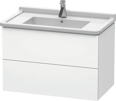 Produktbild von Waschtischunterbau L-CUBE 469x820x558mm weiß matt weiß matt