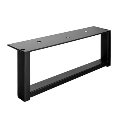 Produktbild von 4x Rechteckiges Metall Möbelbein Möbelfuß Schrankfuß Schwarz H:87mm