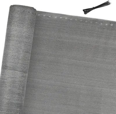 Obrázok produktu pre Yakimz plotová zástena tenisová zástena z HDPE 150 g/m² zástena na ochranu súkromia plotová zástena 1*25 m sivá
