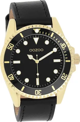 Produktbild von Oozoo Leder Herren Uhr Analog Quarzuhr Armband schwarz Timepieces D2UOC11115