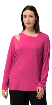 Produktbild von Ulla Popken, Damen, große Größen, Shirt mit Cut-Out