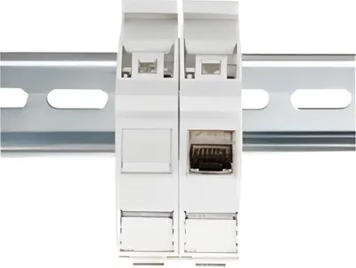Immagine prodotto di DIGITUS Hutschinenadapter für Keystone Module IP20 Beschrift